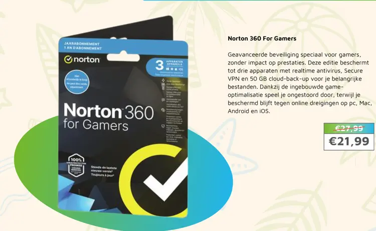 Aanbieding: Norton 360 For Gamers