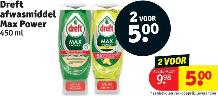 Aanbieding: Afwasmiddel Max Power