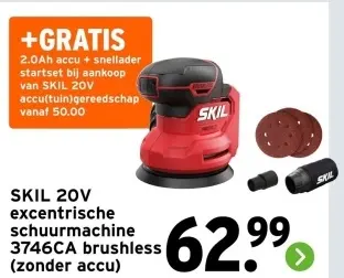 Aanbieding: Excentrische schuurmachine 3746CA brushless (zonder accu)