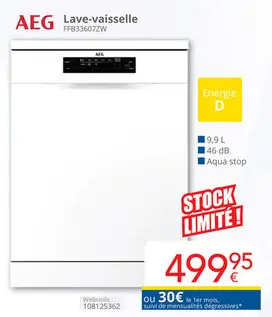 Offre: Lave-vaisselle