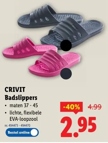Promotie: Badslippers