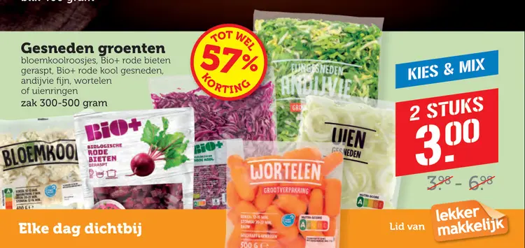 Aanbieding: Gesneden groenten