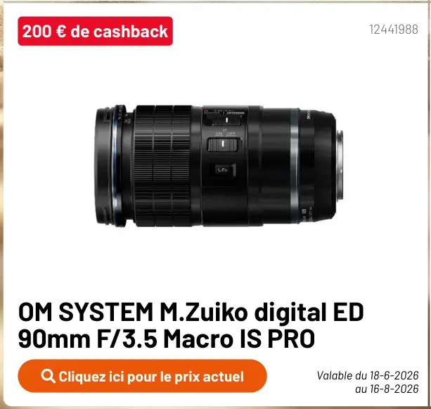 Offre: M.Zuiko digital ED 90mm F/3.5 Macro IS PRO