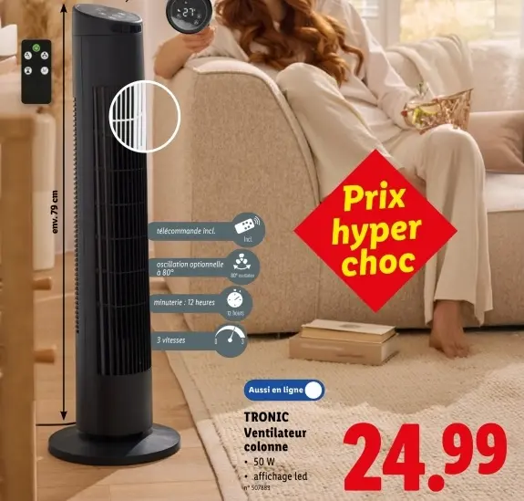 Offre: Ventilateur colonne