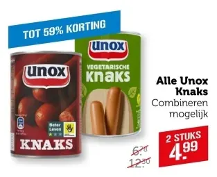 Aanbieding: Alle Unox Knaks