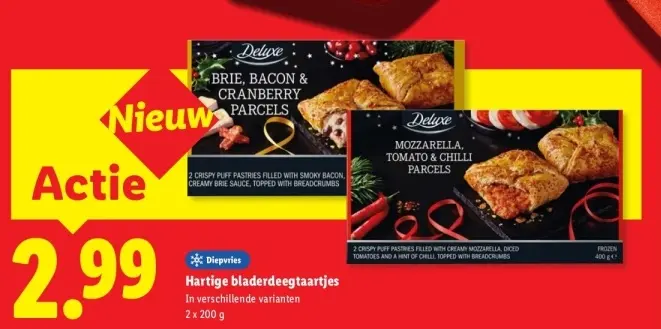 Aanbieding: Hartige bladerdeegtaartjes