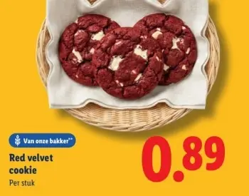 Aanbieding: Red velvet cookie
