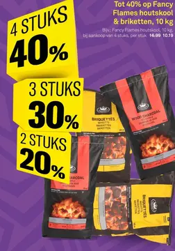 Aanbieding: Fancy Flames houtskool & briketten