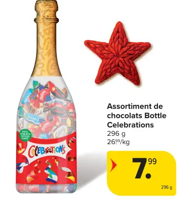 Offre: Assortiment de chocolats Bottle Celebrations
