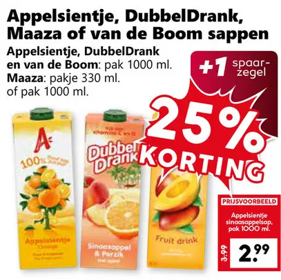 Aanbieding: Sappen