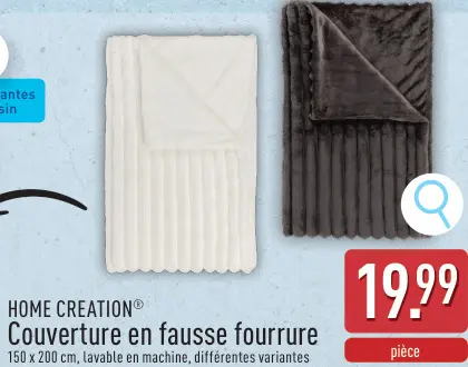 Offre: Couverture en fausse fourrure