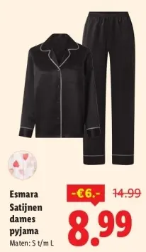 Aanbieding: Satijnen dames pyjama