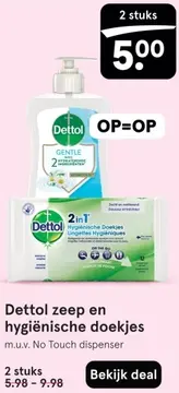 Aanbieding: Zeep en hygiënische doekjes