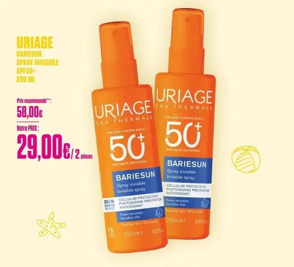 Offre: Bariesun spray invisible spf50+