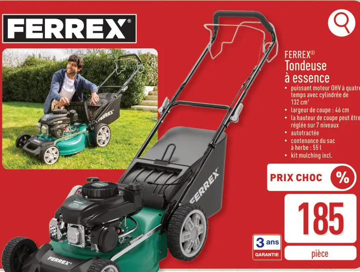 Offre: Tondeuse à essence