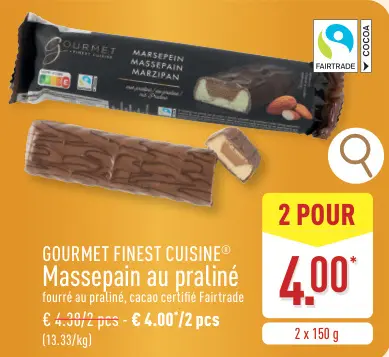 Offre: Massepain au praliné