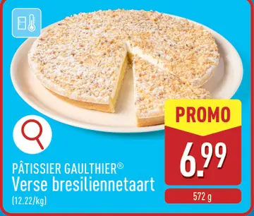Aanbieding: Verse brasiliennetaart