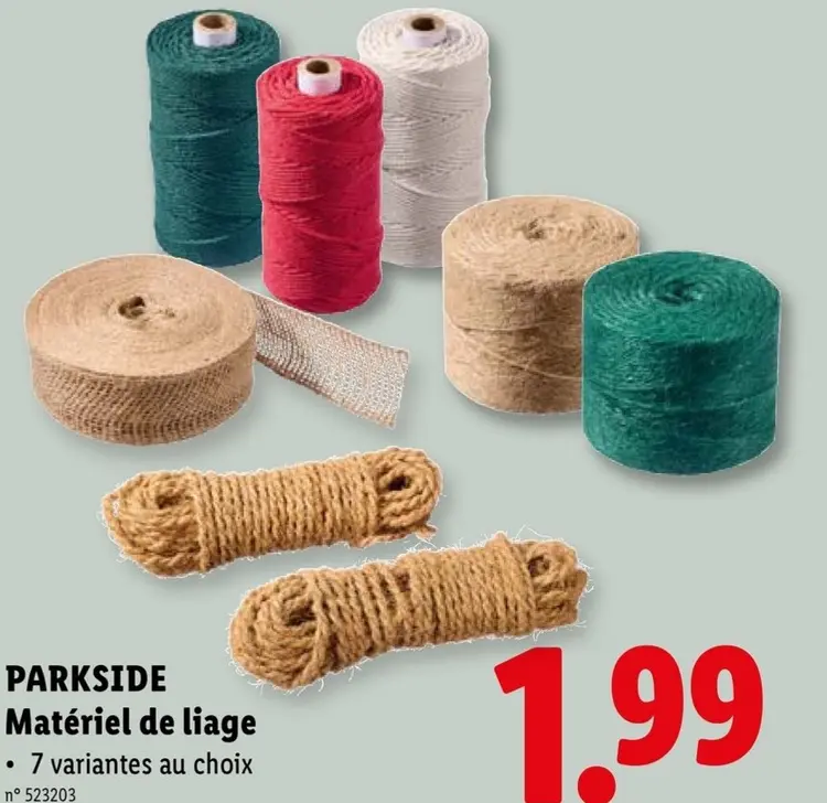 Offre: Matériel de liage