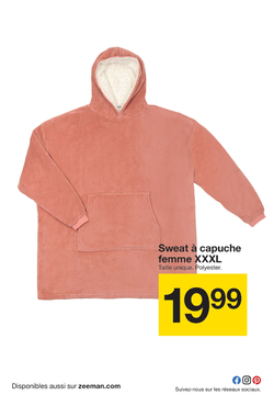 Offre: Sweat à capuche femme XXXL