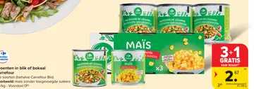 Aanbieding: Groenten in blik of bokaal