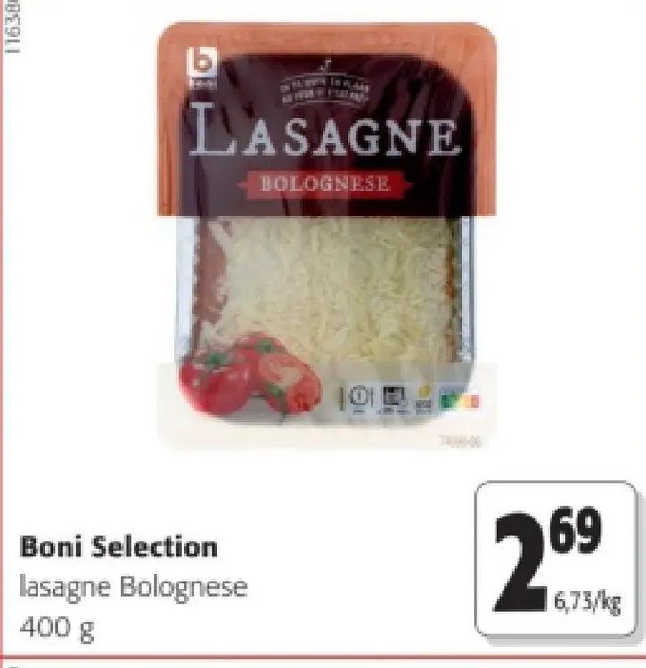 Offre: lasagne Bolognese