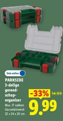 Aanbieding: 3-delige gereedschap-organizer