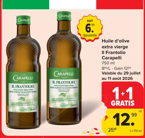 Offre: Huile d'olive extra vierge Il Frantolio