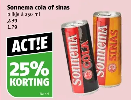 Aanbieding: Cola of sinas