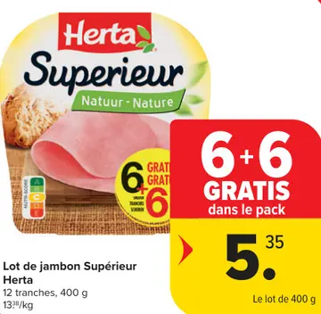Offre: Lot de jambon Supérieur