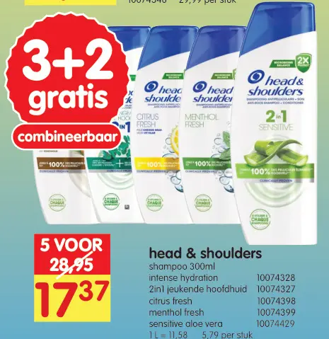 Promotie: head & shoulders