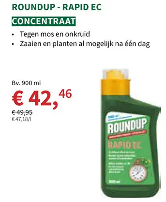 Promotie: Roundup rapid ec