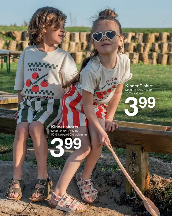 Promotie: Kinder T-shirt / shorts