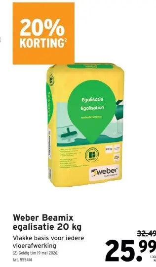 Promotie: Weber Beamix egalisatie