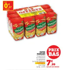 Offre: Pates PANZANI