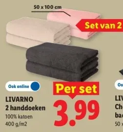 Aanbieding: 2 handdoeken