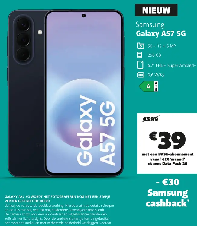Promotie: Samsung Galaxy A57 5G
