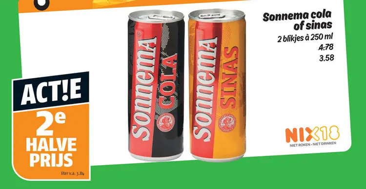Aanbieding: Sonnema cola of sinas