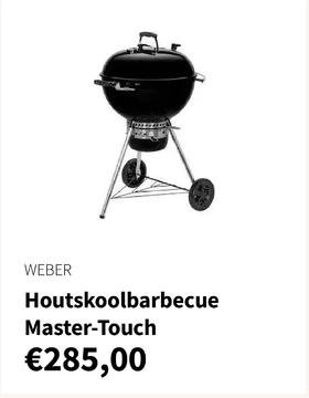 Aanbieding: Houtskoolbarbecue Master - Touch