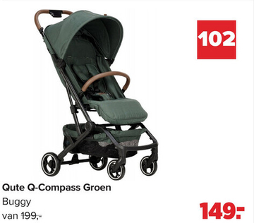 Aanbieding: Qute Q-Compass Groen Buggy