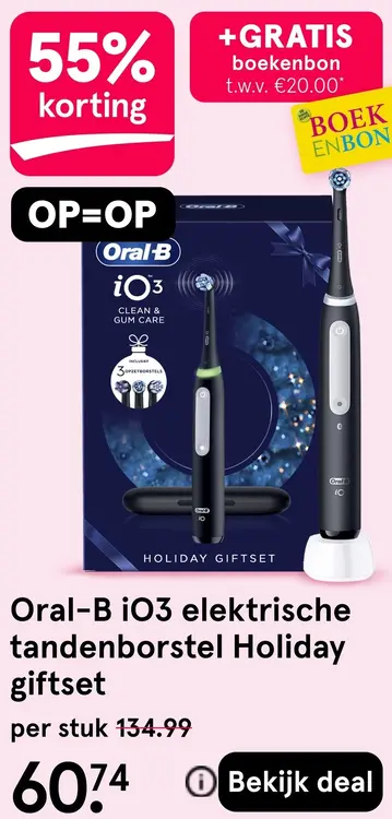 Aanbieding: iO3 elektrische tandenborstel Holiday giftset