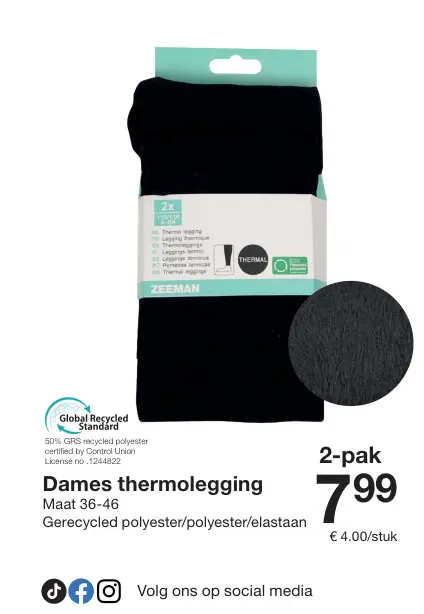 Aanbieding: Dames thermolegging
