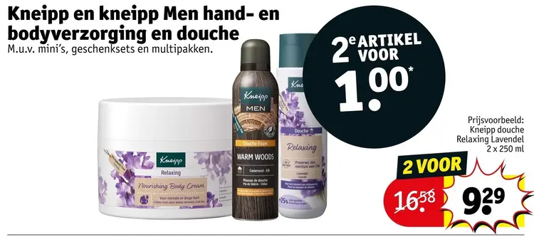 Aanbieding: Kneipp en kneipp Men hand- en bodyverzorging en douche