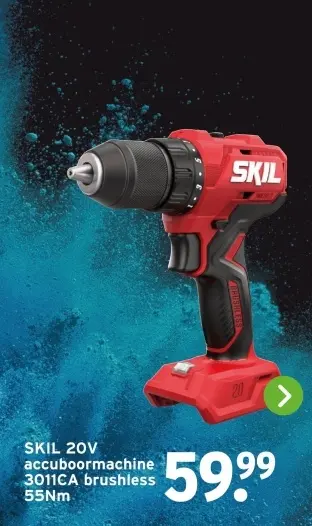 Aanbieding: SKIL 20V accuboorrmachine 3011CA brushless