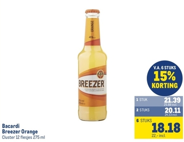 Aanbieding: Bacardi Breezer Orange