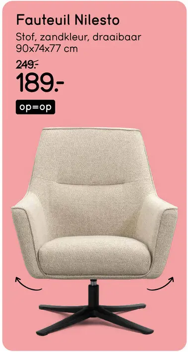 Aanbieding: Fauteuil Nilesto
