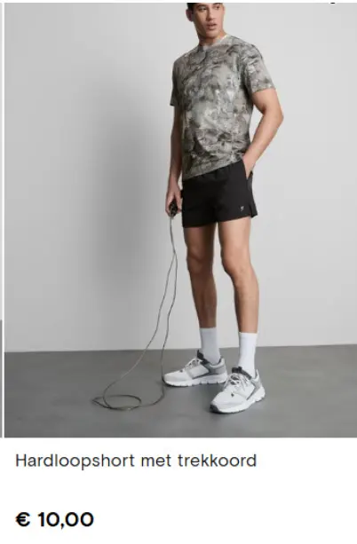 Aanbieding: Hardloopshort met trekkoord
