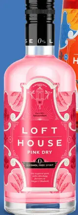 Aanbieding: Loft House Pink Gin Alcoholvrij 70CL
