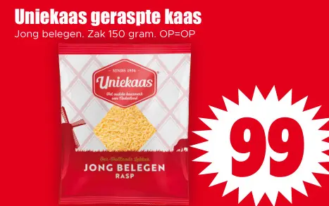 Aanbieding: geraspte kaas