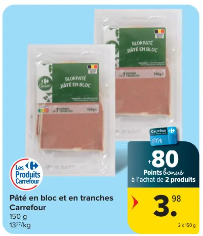 Offre: Pâté en bloc et en tranches