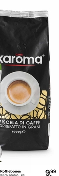 Aanbieding: Caffe Karoma - koffiebonen arabica - 1 kg